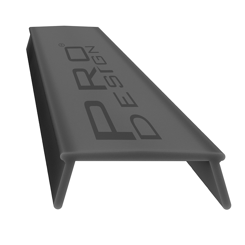 Рассеиватель матовый для плинтуса Pro Design LC-16 чёрный